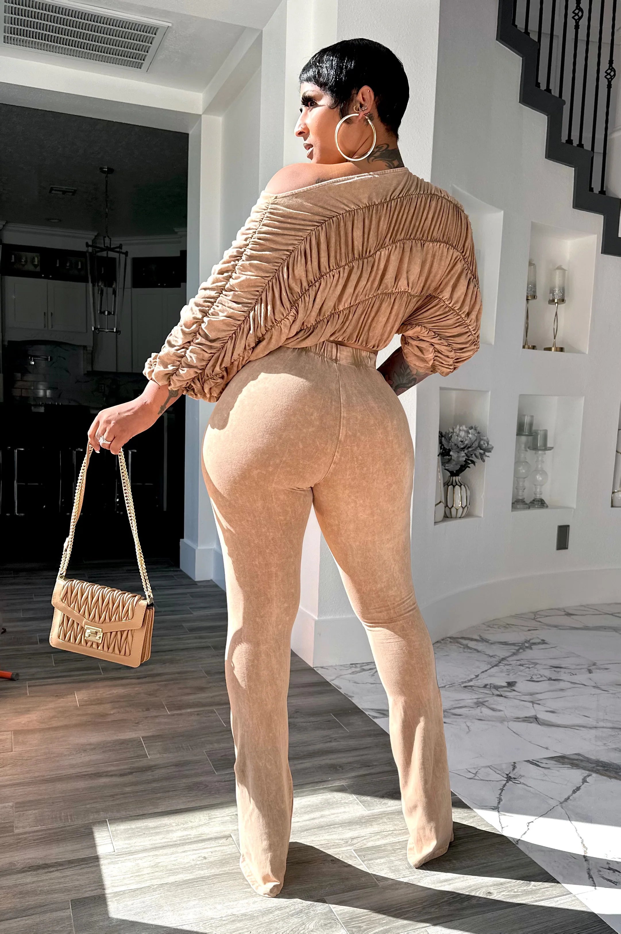 Abby Pant Set (Nude)